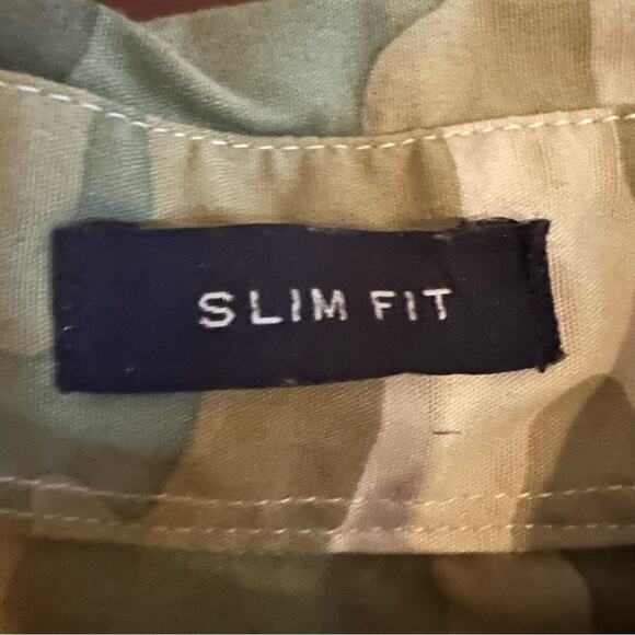 J Crew Camo button down shirt SLIM FIT FLEX green L6410 Mens SMALL 2019 - Picture 6 of 16